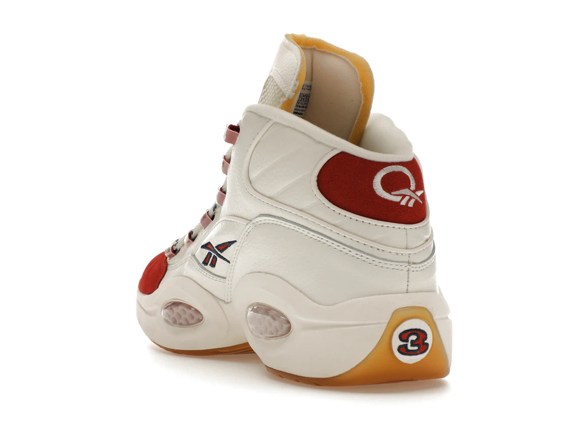 Reebok Question Mid Vintage Red Toe - vue secondaire B