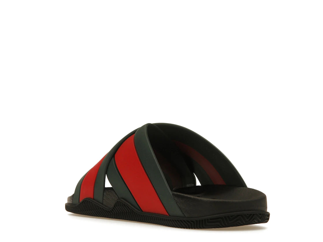 Gucci Web Slide Black Rubber (Women's) - vue secondaire B