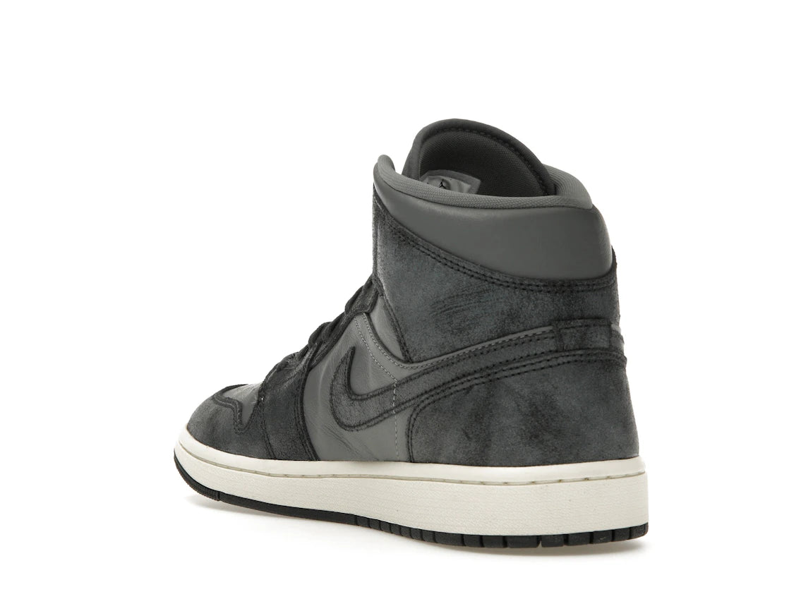 Jordan 1 Mid Distressed Smoke Grey (Women's) - vue secondaire B