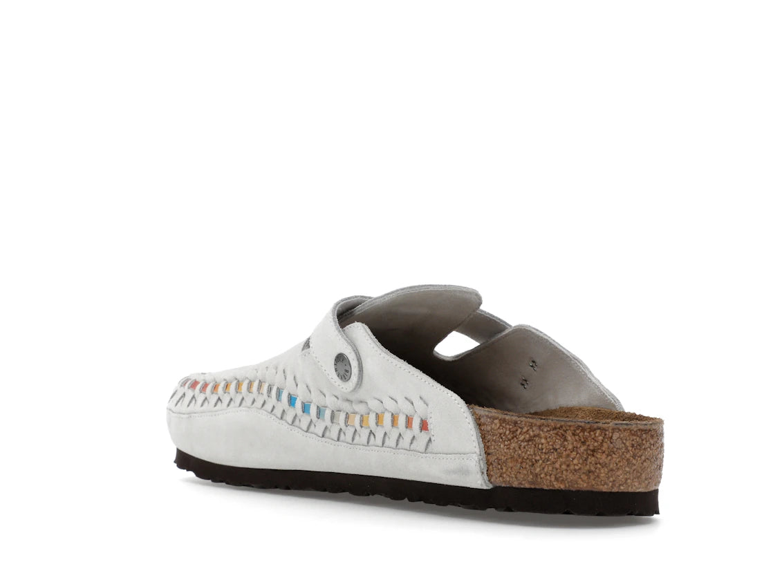 Birkenstock Boston Braided Suede Kith Antique White Tie Dye - vue secondaire B