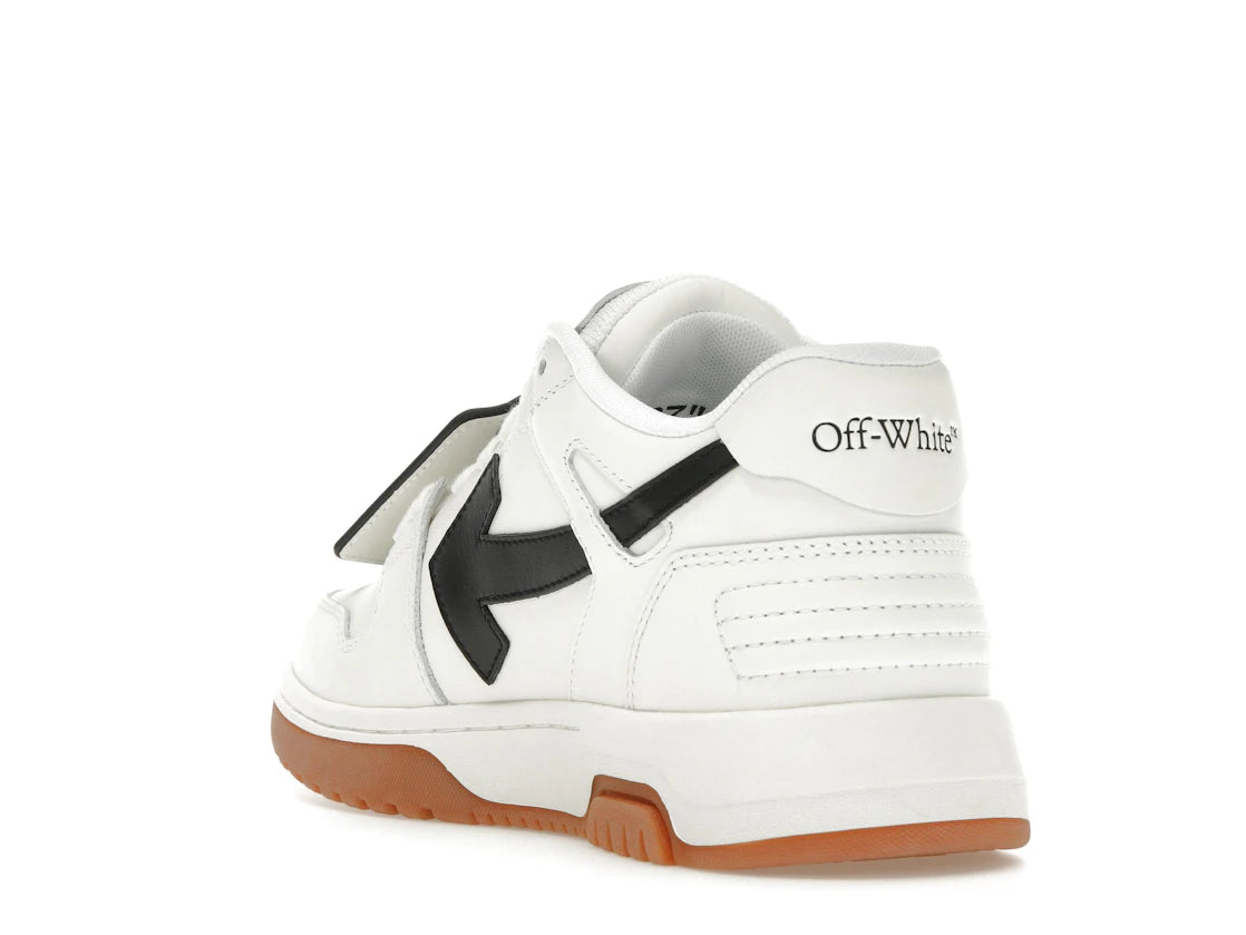 OFF-WHITE Out Of Office OOO Low Tops Weiß Schwarz Gummi - vue secondaire B