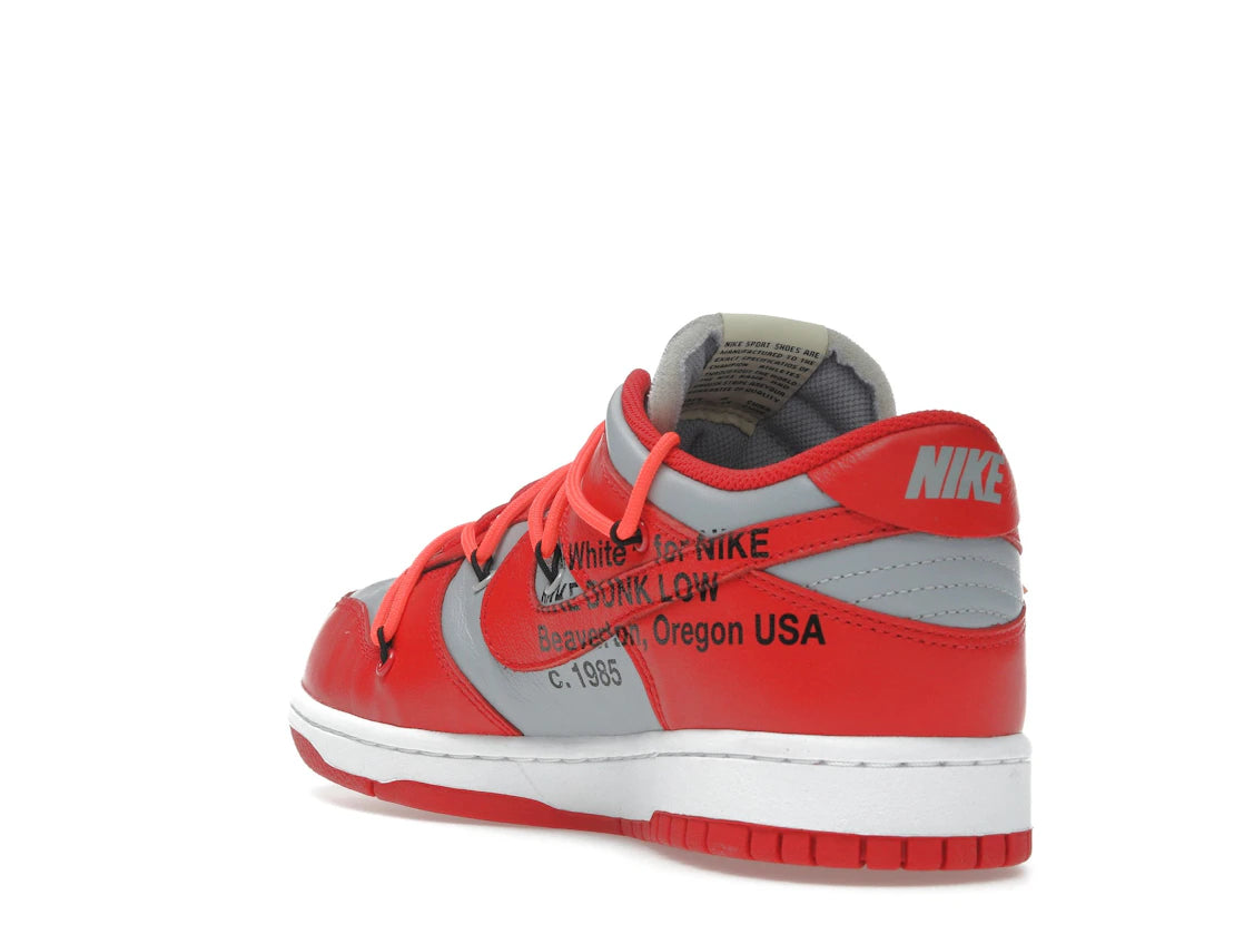 Nike Dunk Low Off-White University Red - vue secondaire B