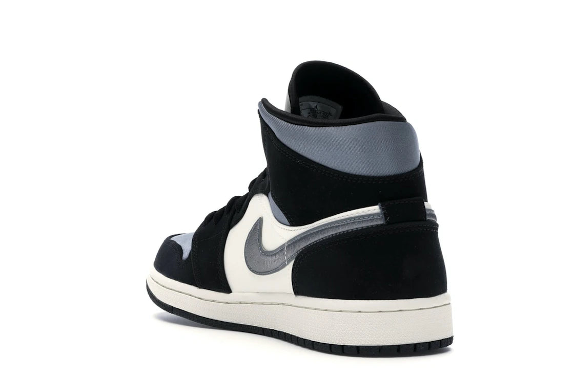 Jordan 1 Mid Satin Grey Toe - vue secondaire B