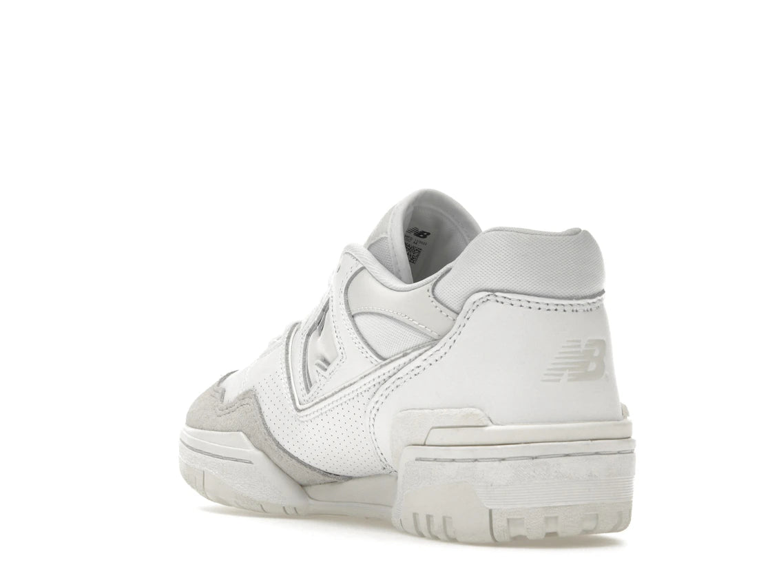 New Balance 550 Weiß Grau Zehenkappe - vue secondaire B