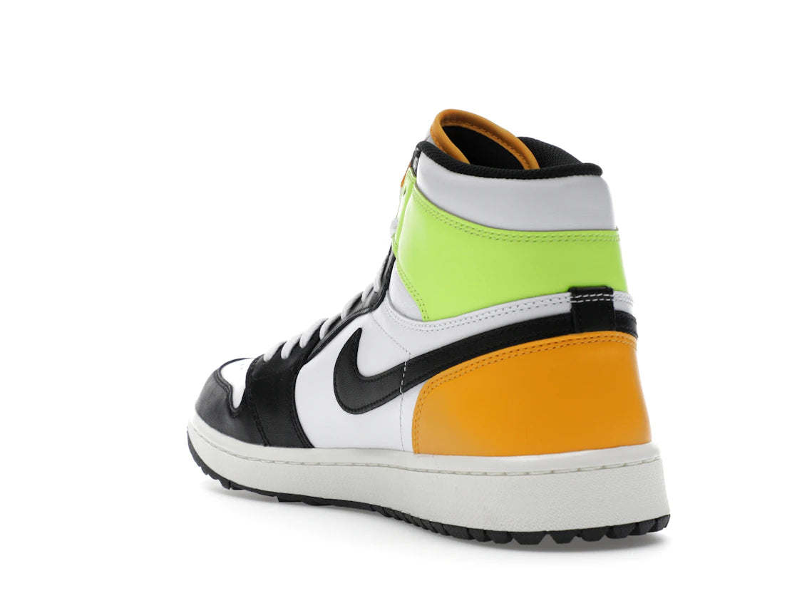 Jordan 1 Retro High Golf White University Gold Volt Black - vue secondaire B