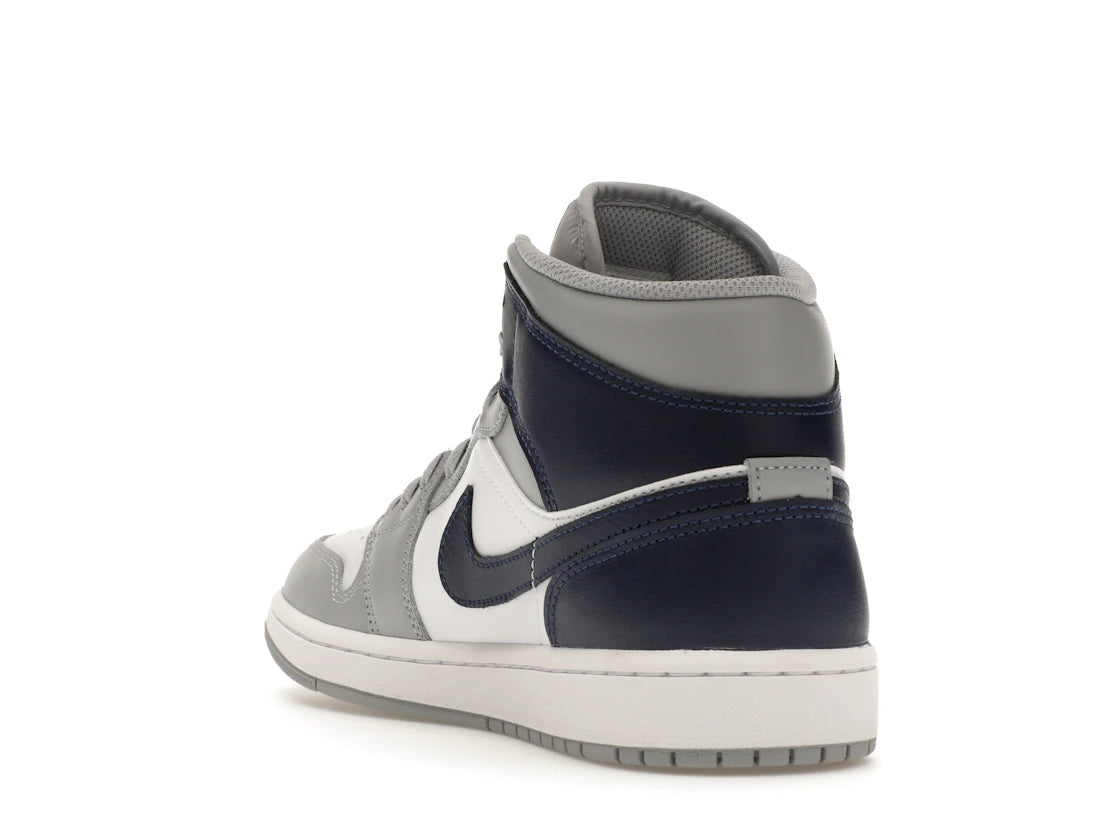Jordan 1 Mid Wolf Grey Midnight Navy - vue secondaire B