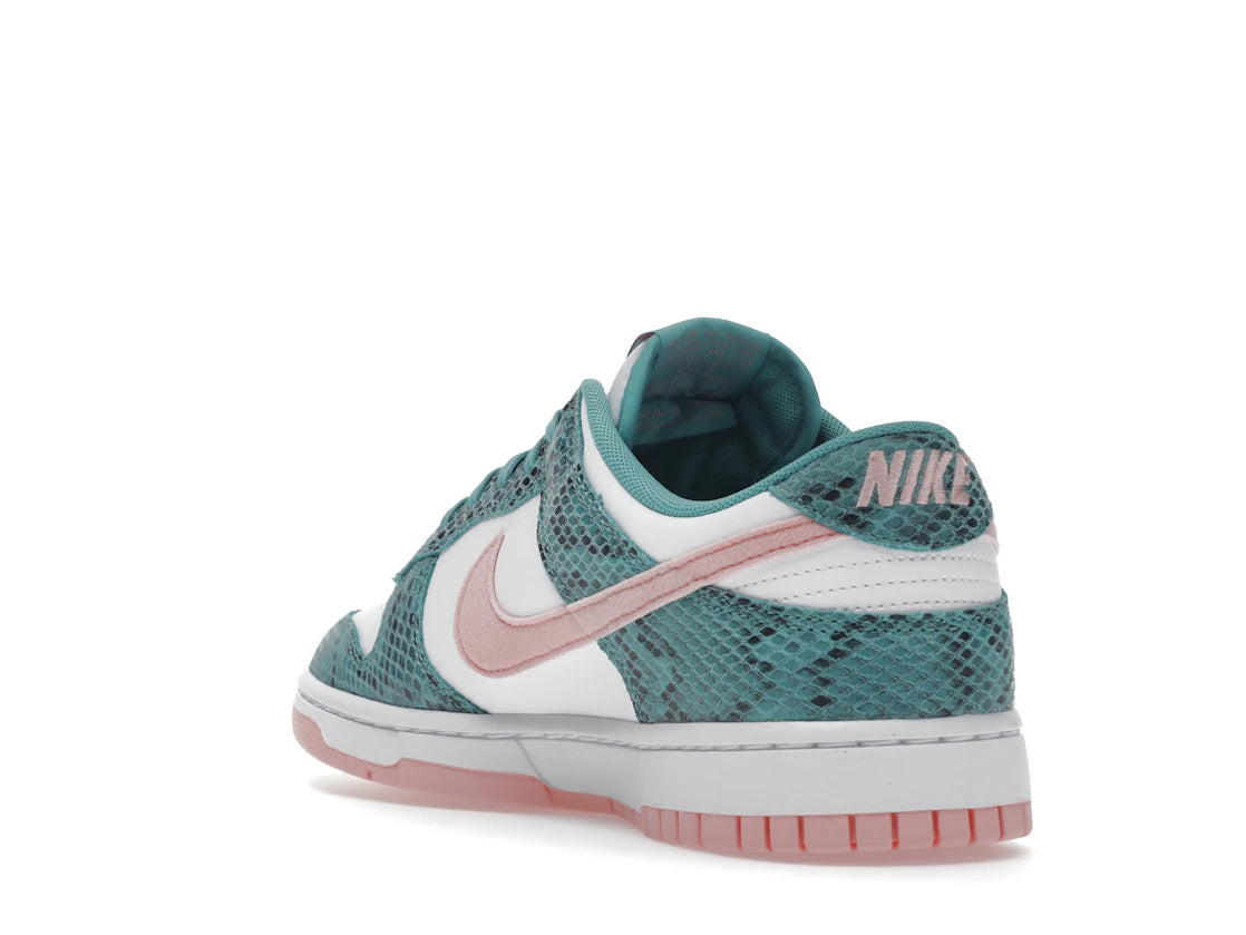 Nike Dunk Low Snakeskin Washed Teal Bleached Coral - vue secondaire B
