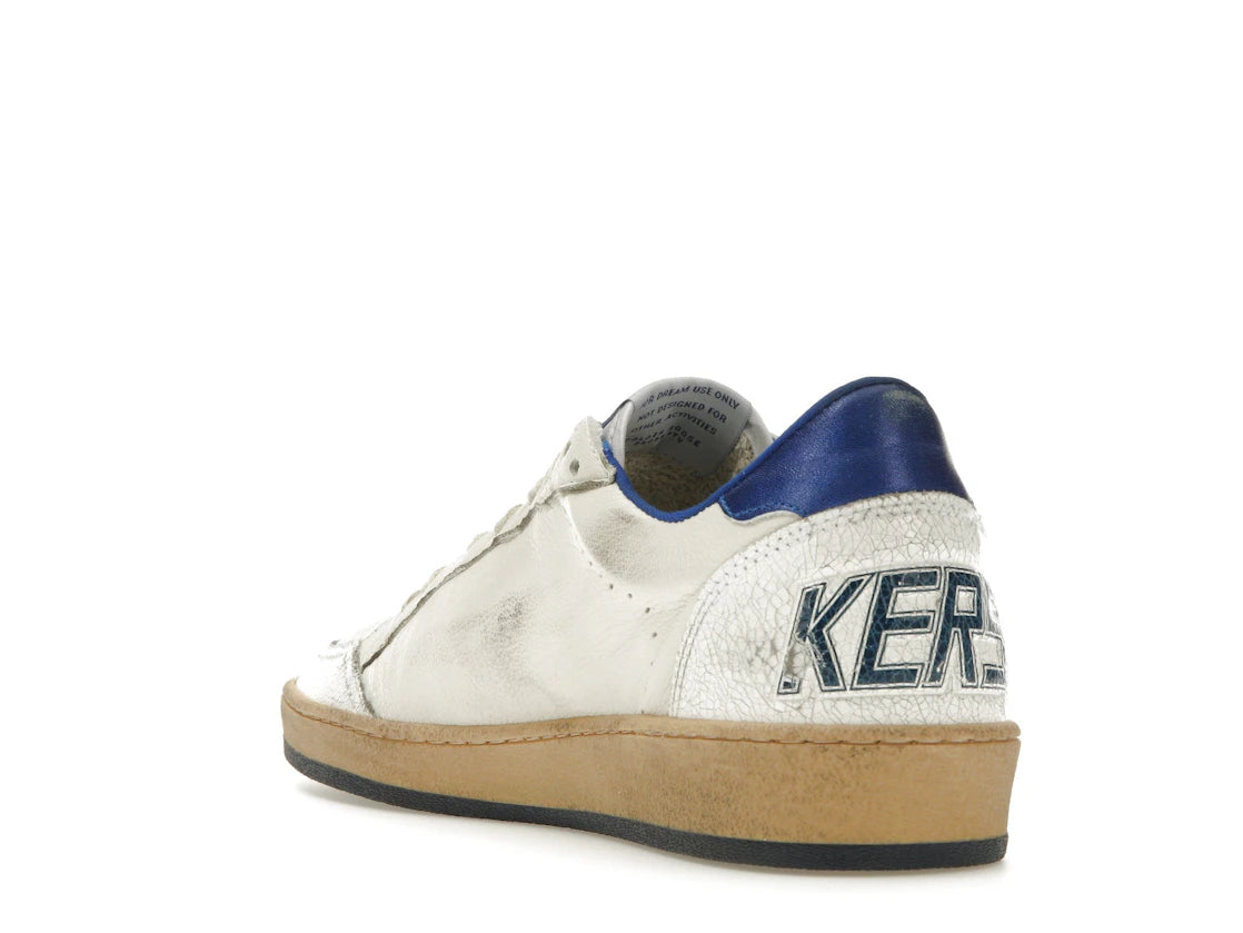 Golden Goose Ball-Star Low White Bluette - vue secondaire B