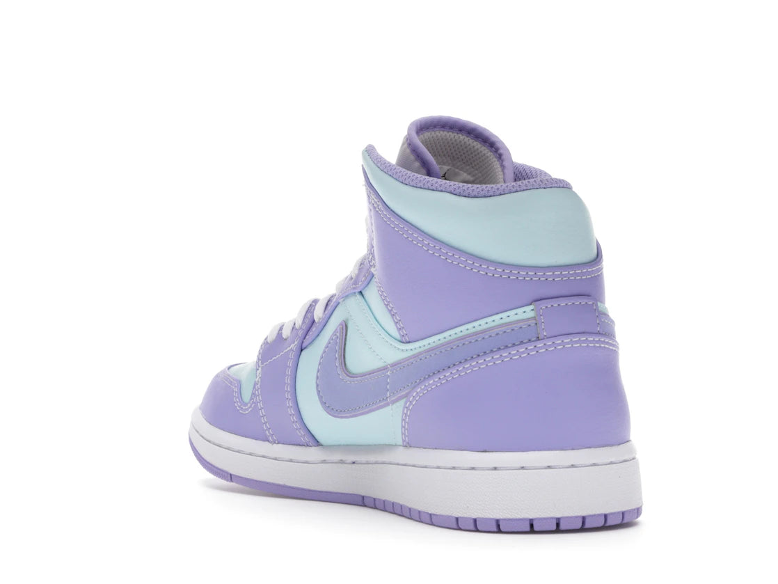 Jordan 1 Mid Purple Aqua - vue secondaire B