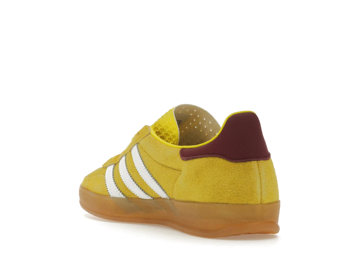 adidas Gazelle Indoor Bright Yellow Collegiate Burgundy (Damen) - vue secondaire B