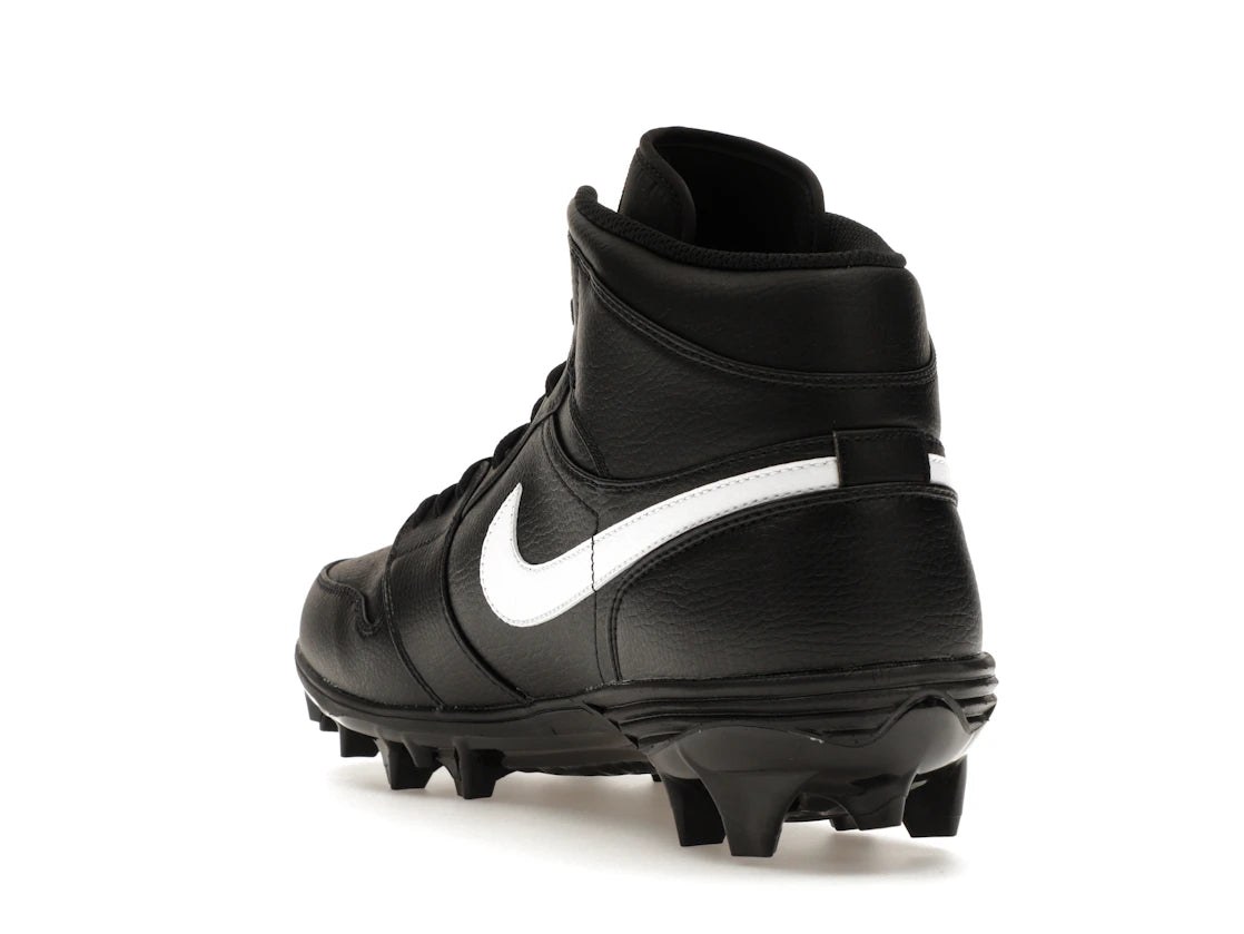 Jordan 1 Mid TD Cleat Schwarz Weiß - vue secondaire B