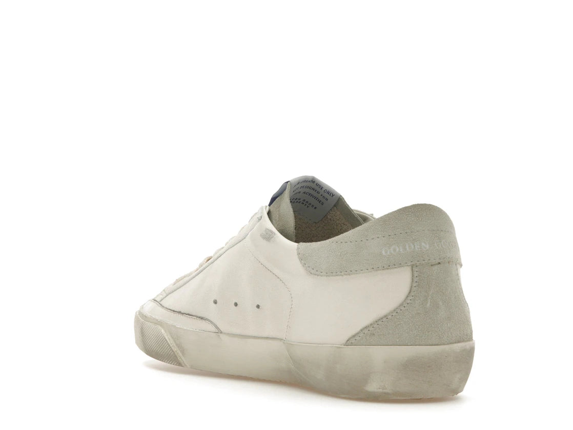 Golden Goose Super-Star Weiß Eisgrau - vue secondaire B