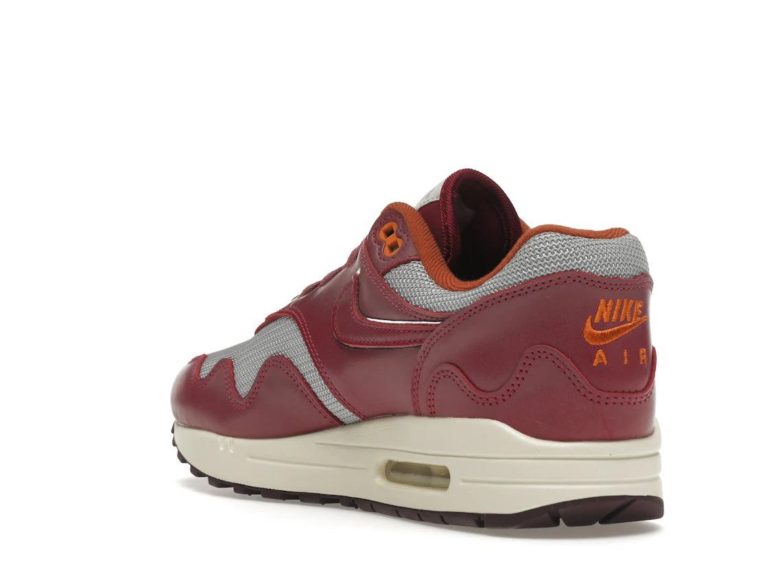 Nike Air Max 1 Patta Waves Rush Maroon (with Bracelet) - vue secondaire B