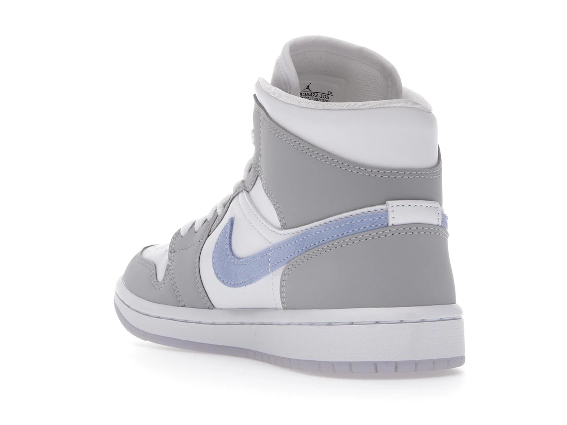 Jordan 1 Mid Wolf Grey Aluminum (Women's) - vue secondaire B