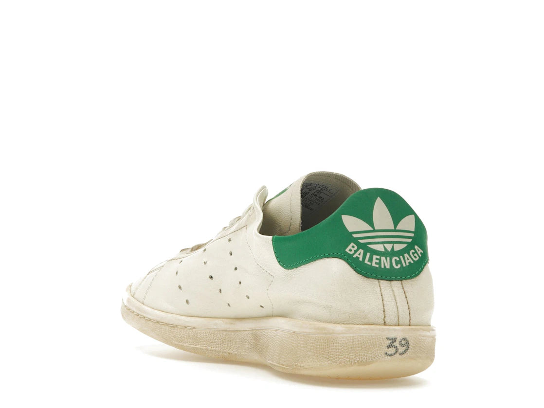 Balenciaga x adidas Stan Smith Worn-Out Weiß Grün (Damen) - vue secondaire B