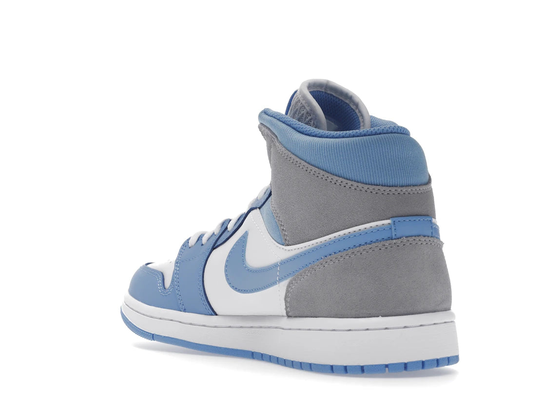 Jordan 1 Mid University Blau Grau - vue secondaire B