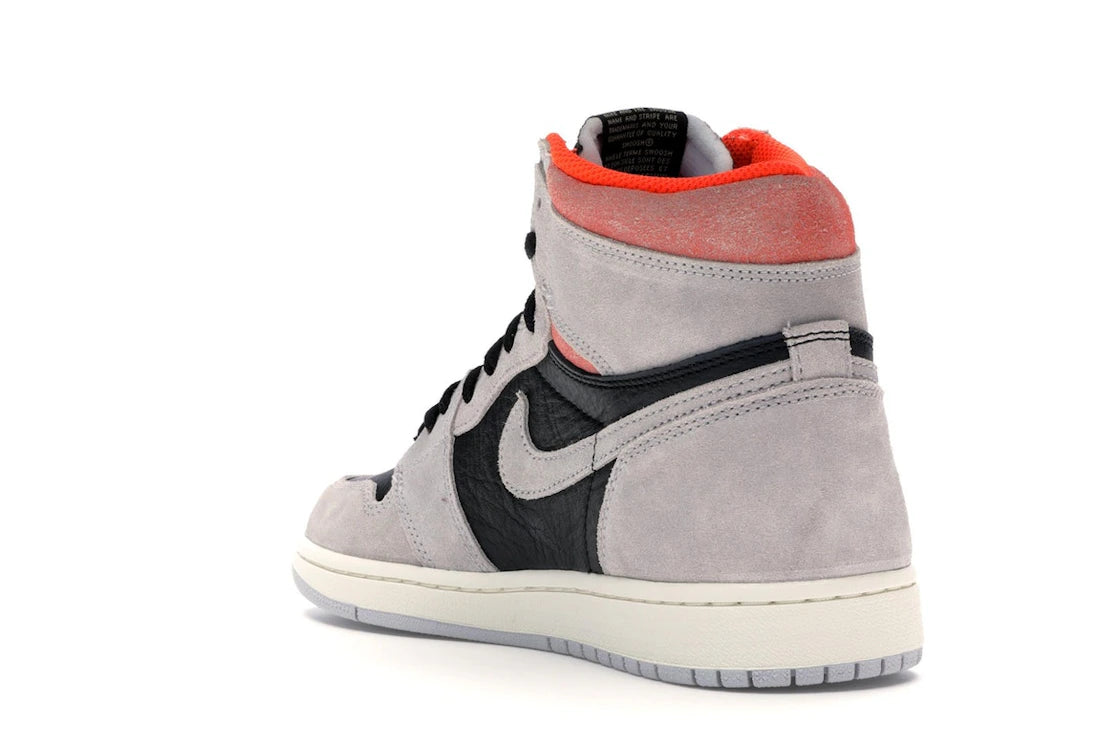 Jordan 1 Retro High Neutral Grey Hyper Crimson - vue secondaire B
