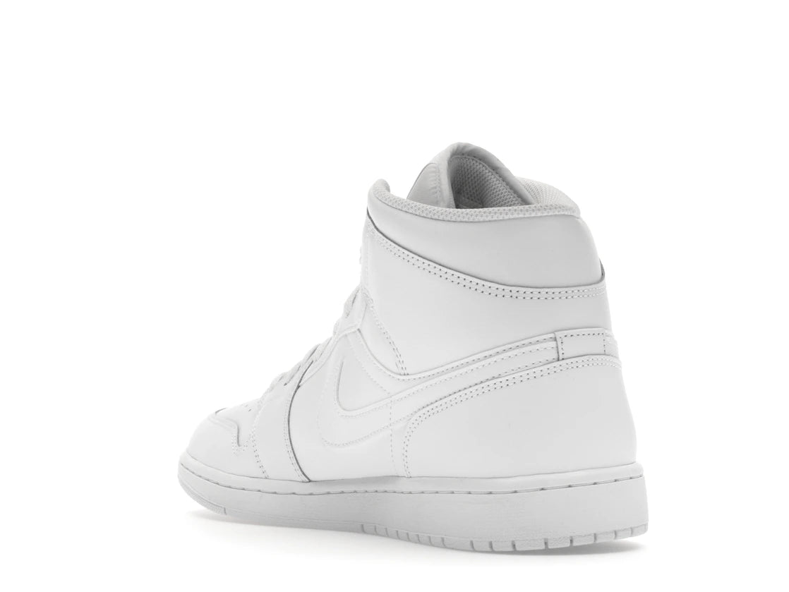 Jordan 1 Mid Triple White - vue secondaire B
