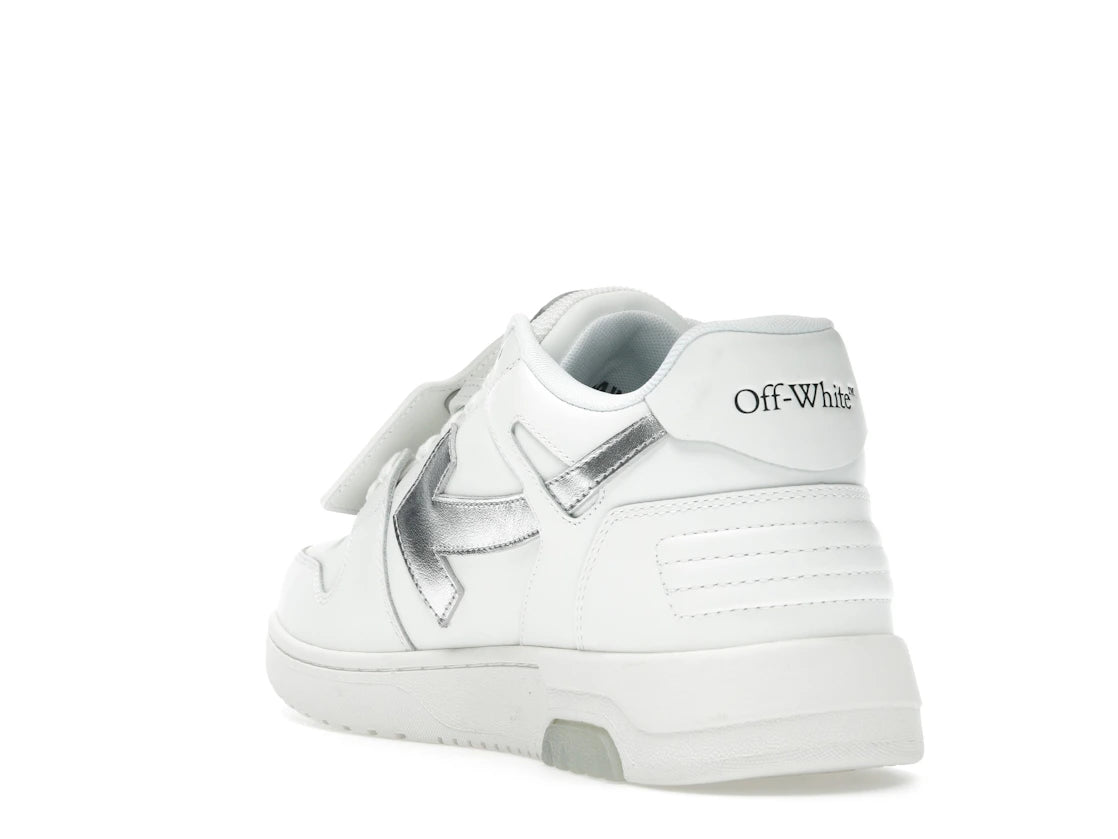 OFF-WHITE Out Of Office OOO Low Tops White Silver - vue secondaire B