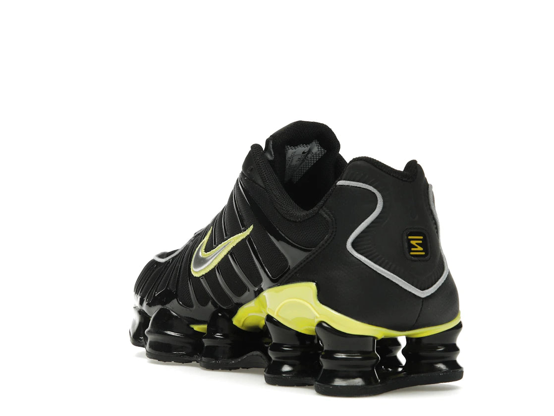 Nike Shox TL Black Dynamic Yellow Metallic Silver - vue secondaire B
