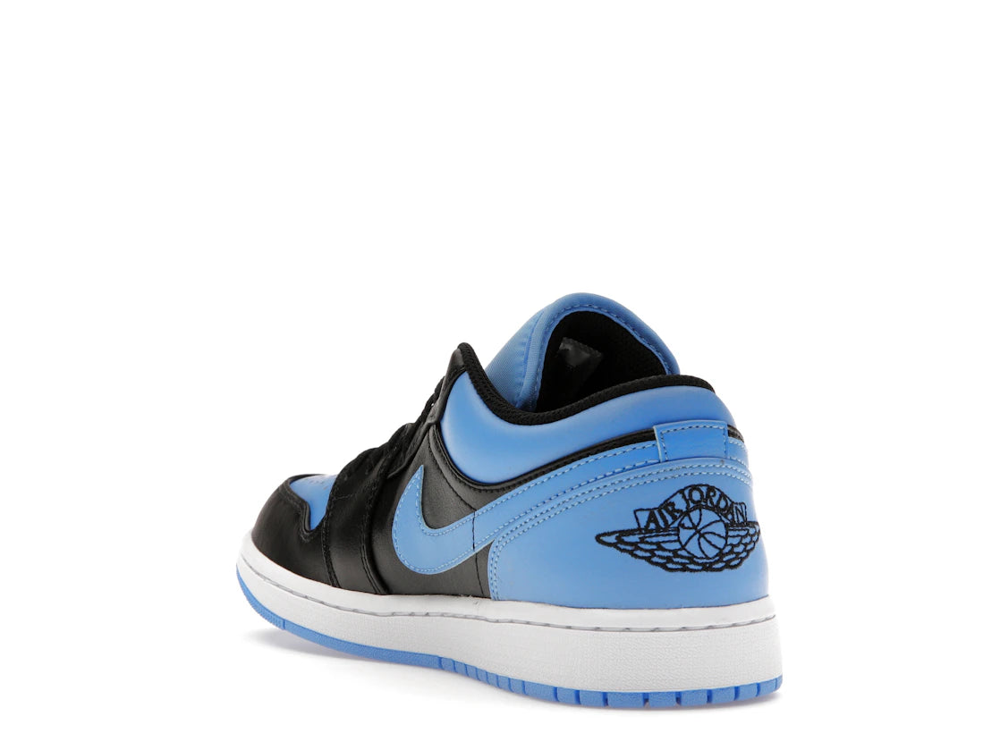 Jordan 1 Low Schwarz Universitätsblau - vue secondaire B