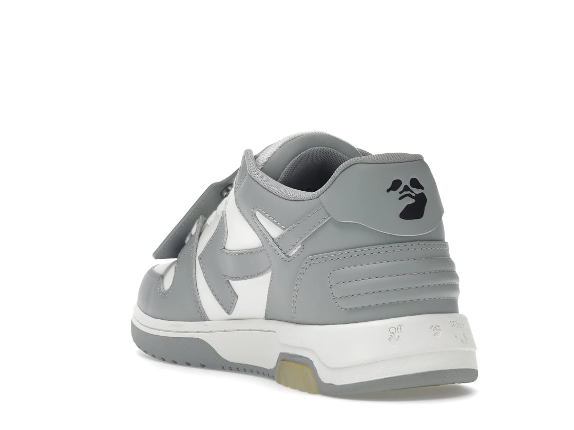 OFF-WHITE Out Of Office "OOO" Low Tops Grau Weiß - vue secondaire B