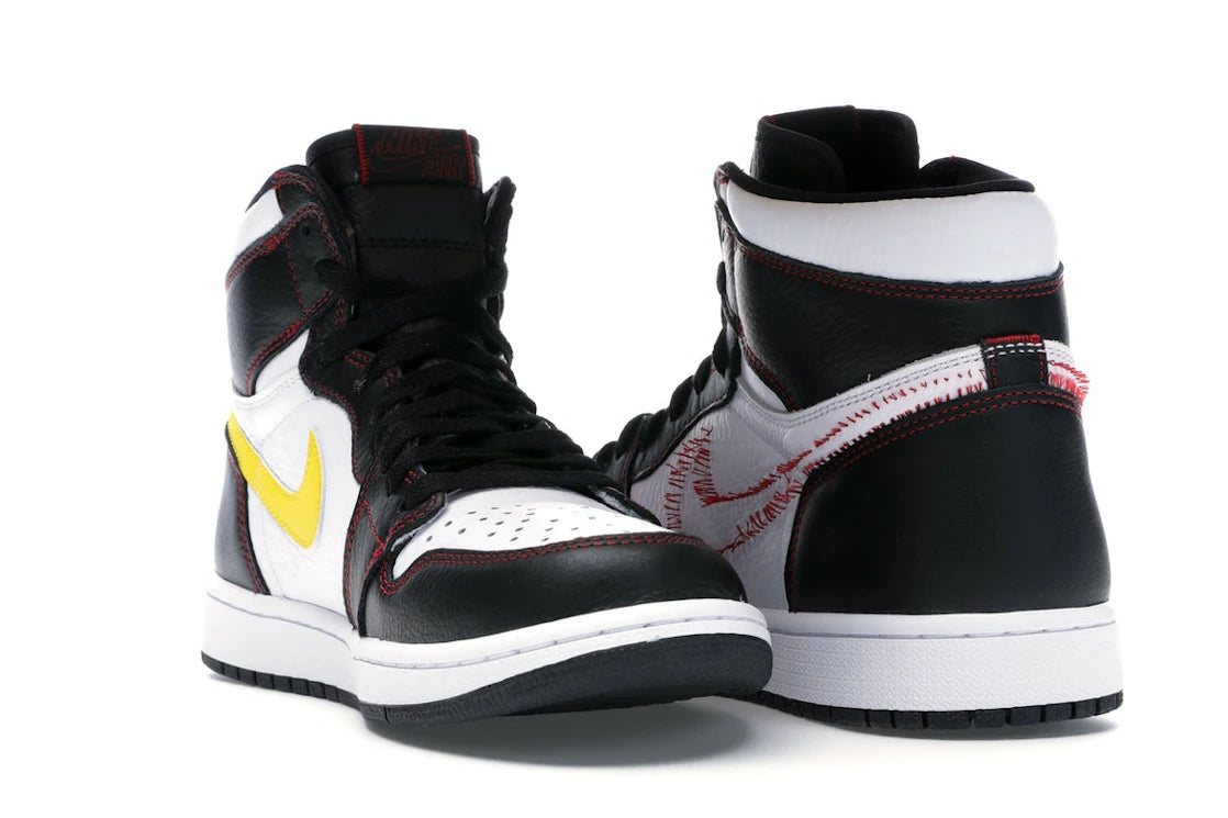 Jordan 1 Retro High Defiant White Black Gym Red - vue secondaire B