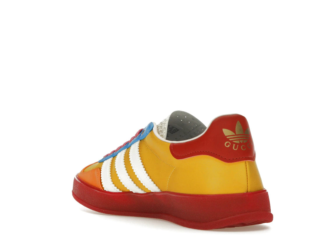 adidas x Gucci Gazelle Gelb Weiß Rot (Damen) - vue secondaire B