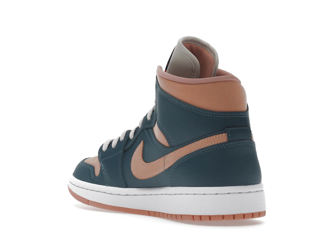 Jordan 1 Mid Dark Teal Green (Women's) - vue secondaire B