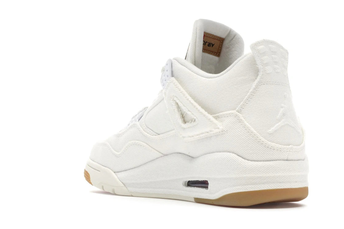 Jordan 4 Retro Levi's Weiß (Levi's Tag) - vue secondaire B