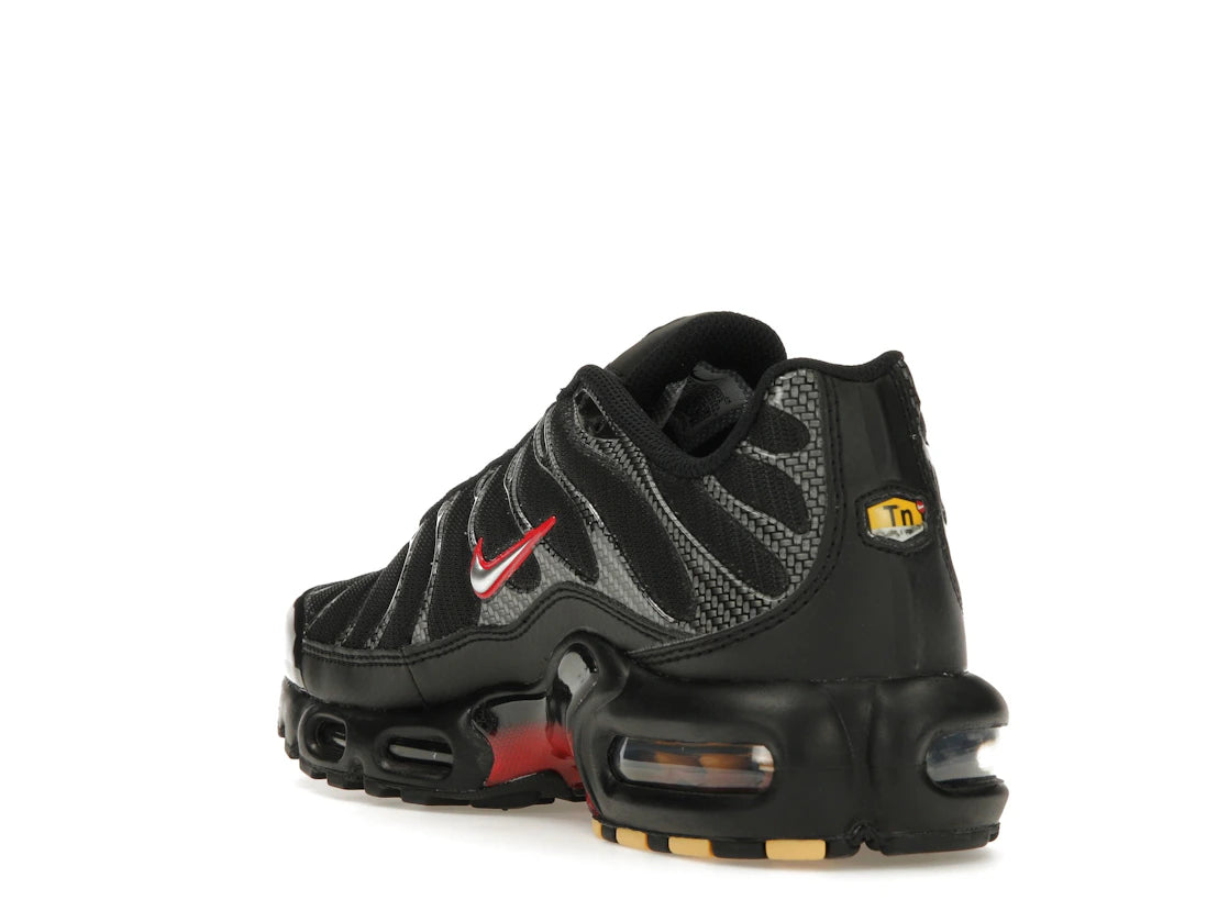 Nike Air Max Plus Schwarz Universitätsrot Metallic-Silber - vue secondaire B