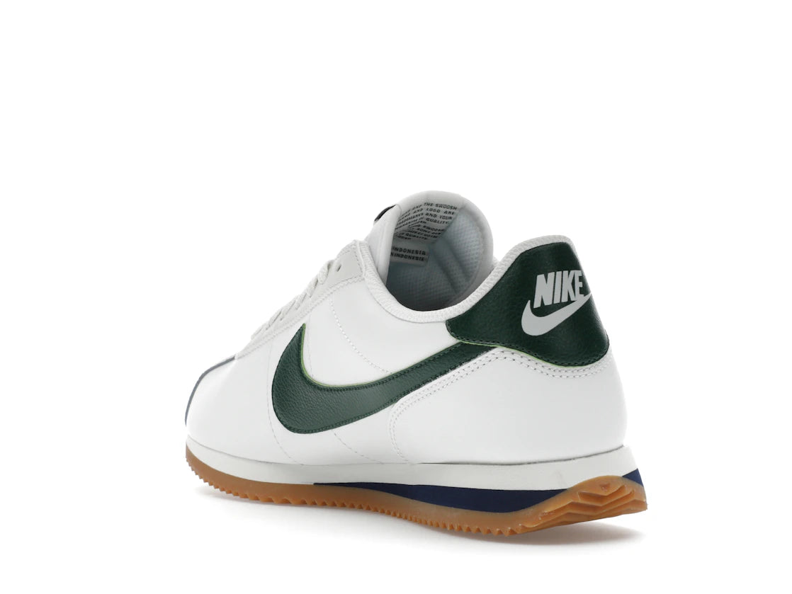 Nike Cortez Leather Summit White Fir Midnight Navy - vue secondaire B