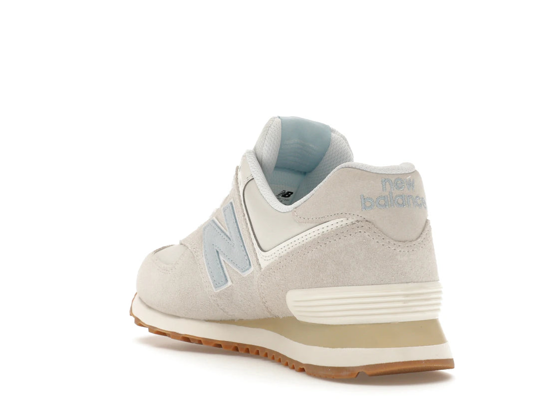 New Balance 574 Beige Ecru Blue Angora (Damen) - vue secondaire B