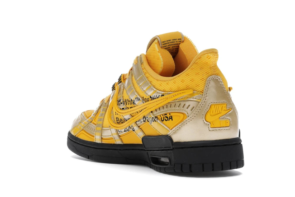 Nike Air Rubber Dunk Off-White University Gold - vue secondaire B