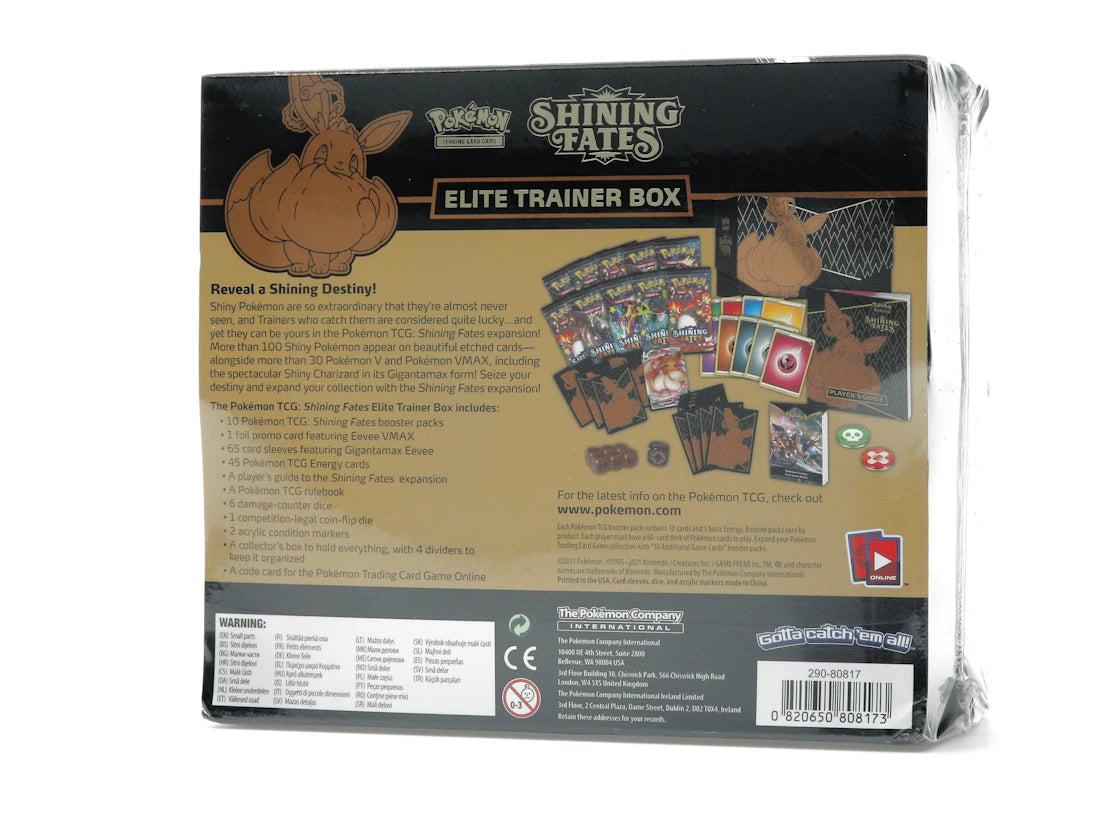 Pokémon TCG Sword & Shield Shining Fates Elite Trainer Box - vue secondaire B