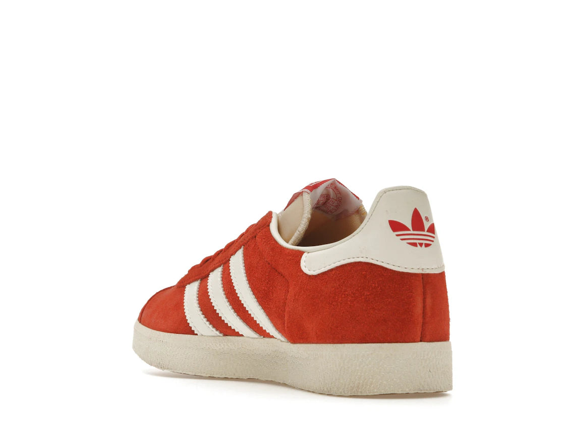 adidas Gazelle Gebraucht Rot Off-White Creme Weiß - vue secondaire B