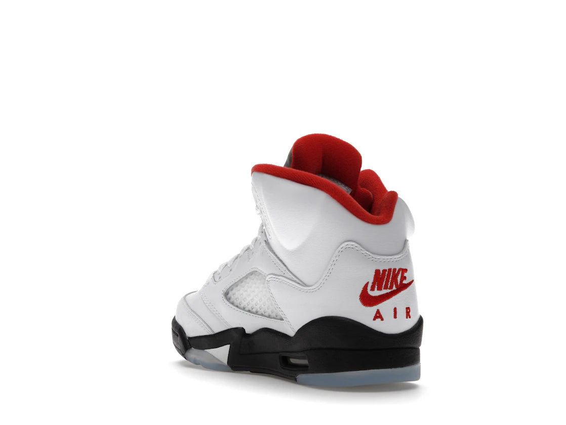 Jordan 5 Retro Fire Red Silver Tongue (2020) (GS) - vue secondaire B