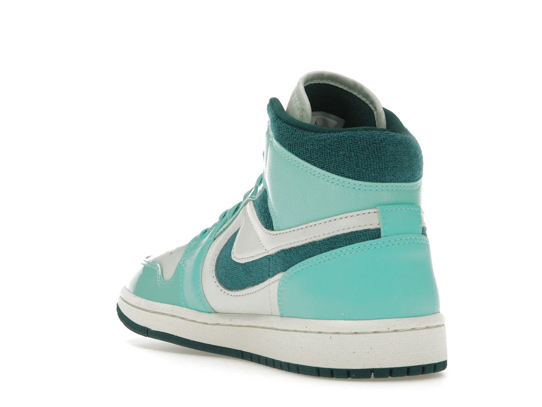 Jordan 1 Mid Chenille Bleached Turquoise (Women's) - vue secondaire B