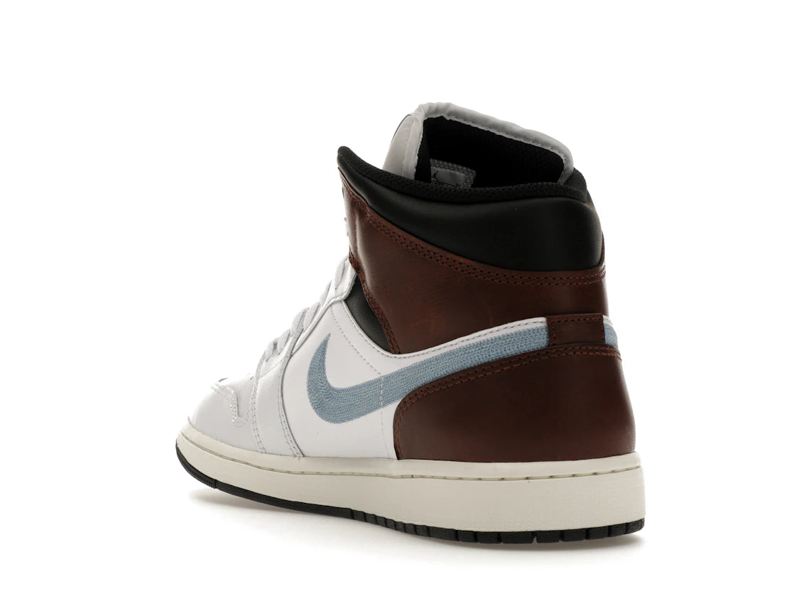 Jordan 1 Mid SE Brown Blue Grey - vue secondaire B