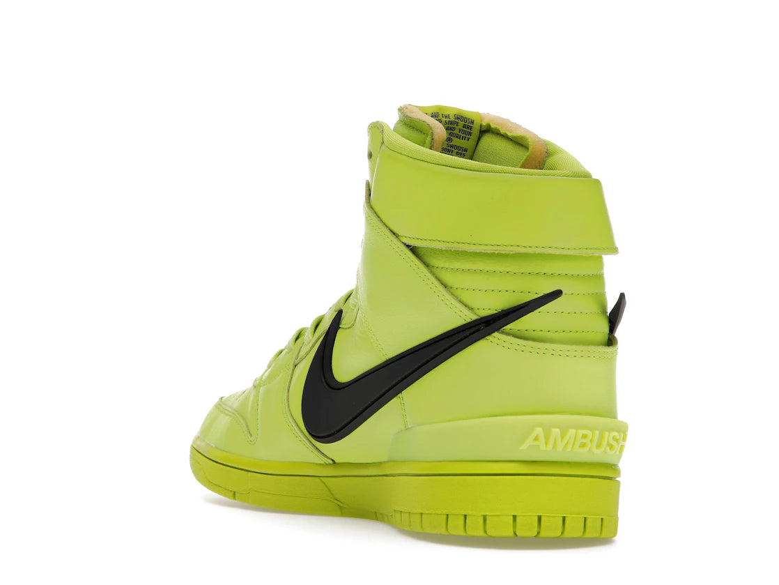 Nike Dunk High AMBUSH Flash Lime - vue secondaire B