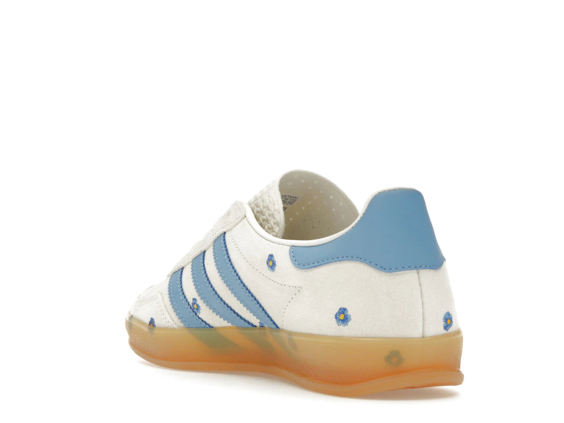 adidas Gazelle Indoor Hellblau mit Blumenmuster (Damen) - vue secondaire B