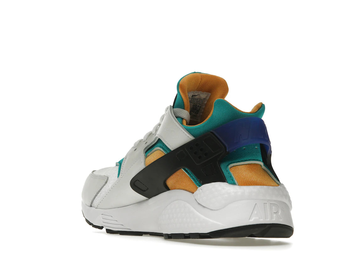 Nike Air Huarache Weiß Blau Smaragdgrün Harz - vue secondaire B