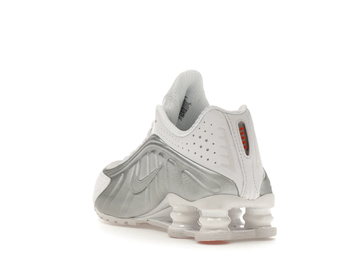 Nike Shox R4 Weiß Metallic Silber (Damen) - vue secondaire B