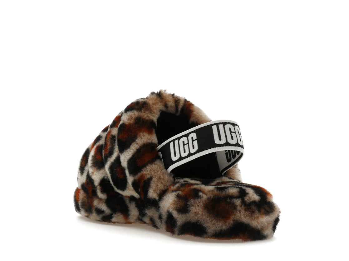 UGG Fluff Yeah Slide Leopard Amphora (Kids) - vue secondaire B