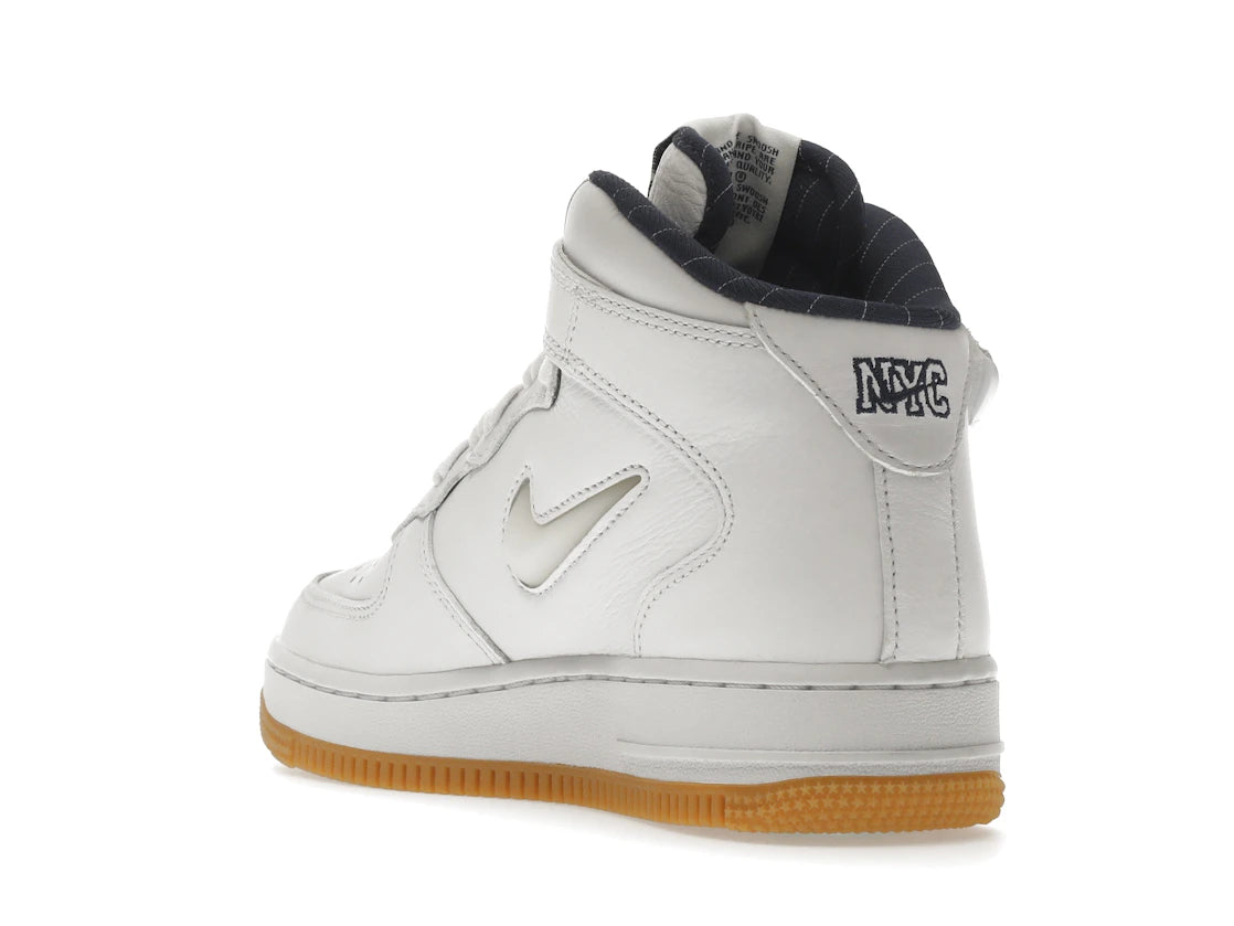 Nike Air Force 1 Mid QS Jewel NYC Weiß/Mitternachtsblau - vue secondaire B