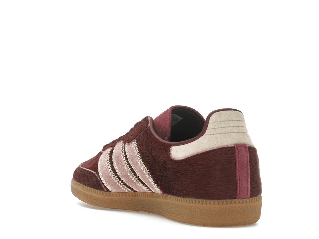 adidas Samba OG Maroon Sand Strata Pony (Women's) - vue secondaire B