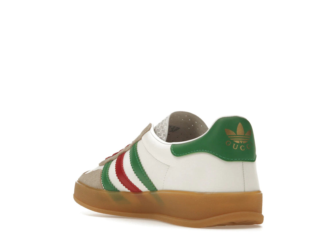adidas x Gucci Gazelle Weiß Grün Rot - vue secondaire B