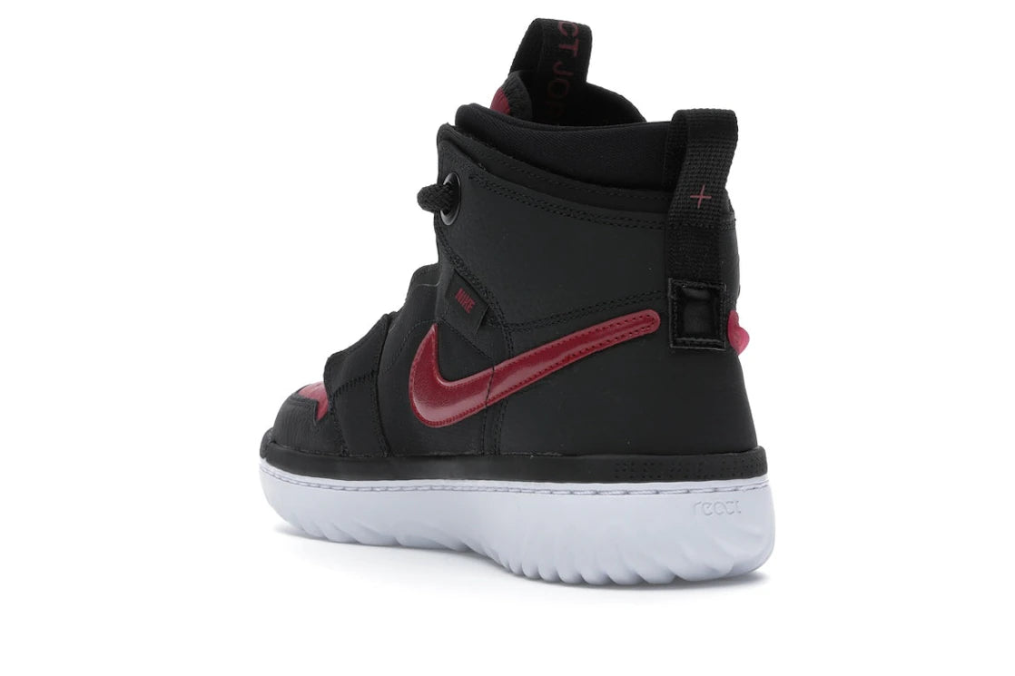 Jordan 1 High React Black Noble Red - vue secondaire B