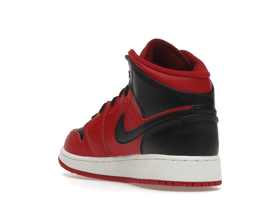 Jordan 1 Mid Reverse Bred (2021) (GS) - vue secondaire B