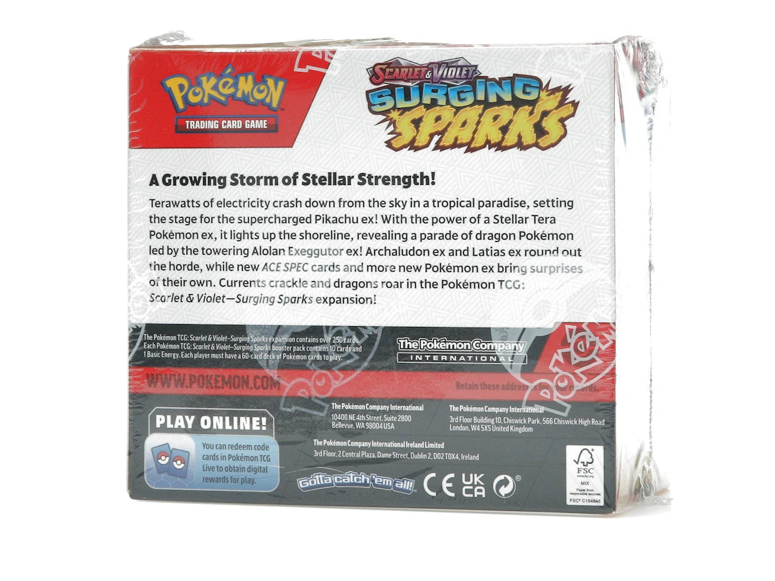 Pokémon Scarlet & Violet Surging Sparks Booster Display Box - vue secondaire B